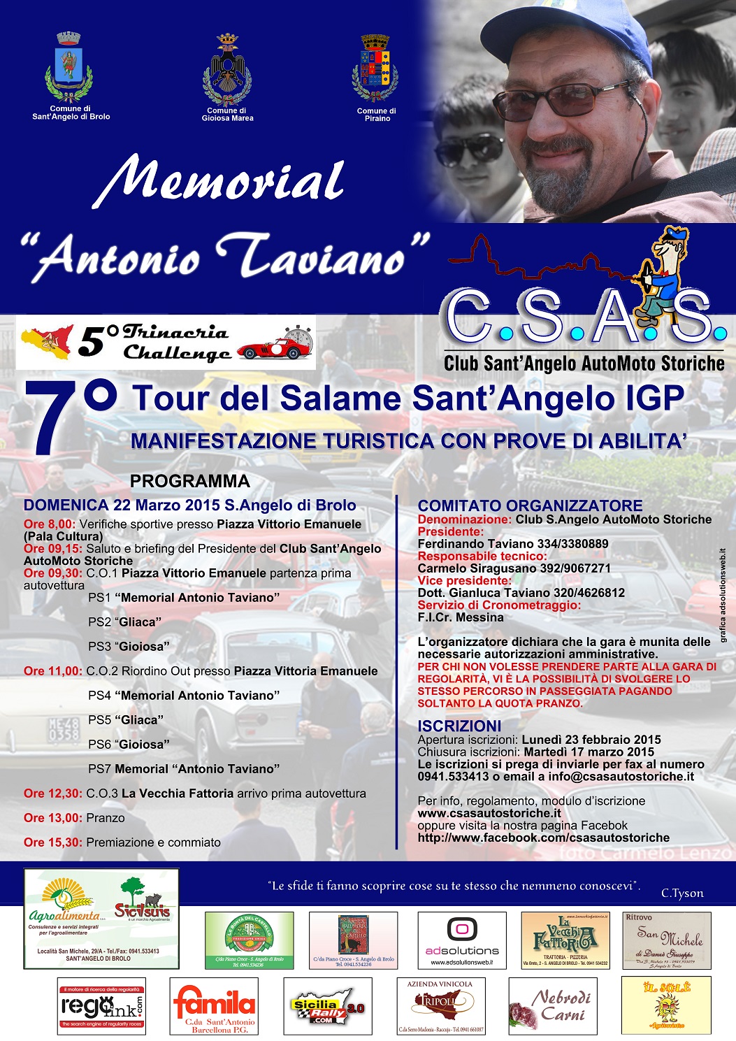 a marzo  il 7° tour del salame s.angelo igp – memorial “antonio taviano”