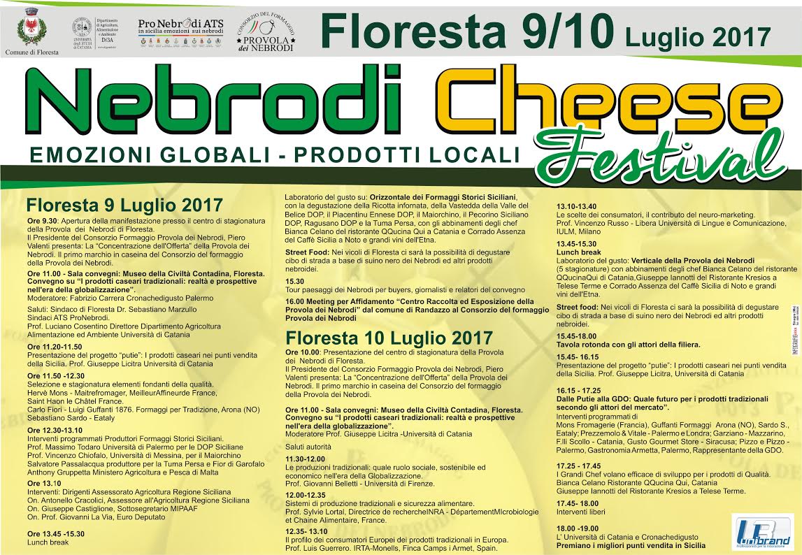 floresta – il 9 e 10 luglio “nebrodi cheese festival: emozioni globali-prodotti locali”