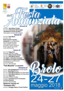 brolo – il programma della festa in onore della patrona  maria s.s annunziata (24/27maggio)