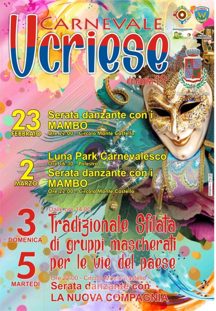 ucria – danze aperte per il carnevale con danze, sfilate e gruppi in maschera