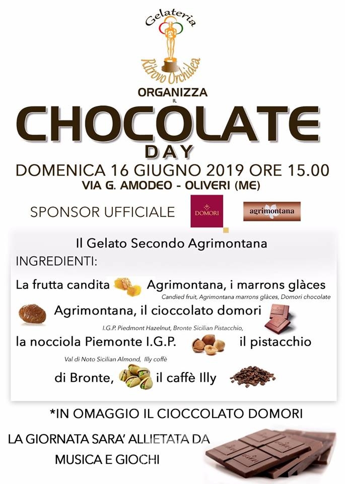oliveri – domenica 16 la prima edizione del chocolate day all’orchidea dei fratelli squatrito