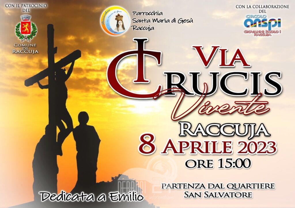raccuja – sabato 8 aprile alle ore 15:00 si svolgerà la tradizionale via crucis vivente
