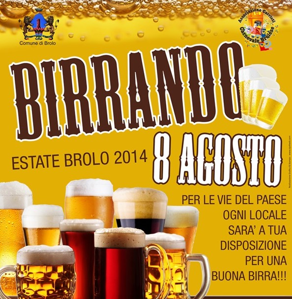 Brolo (Manifestazioni estive) giorno 8 agosto c’è “Birrando”