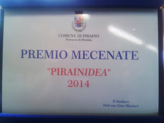 A Piraino l’amministrazione Maniaci istituisce il “Premio Mecenate Pirainidea”