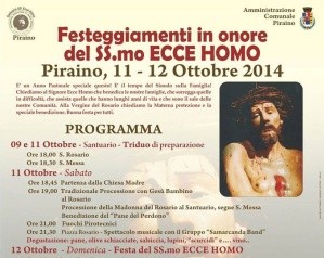 Piraino – Oggi e domani festa del SS. Ecce Homo, il programma completo
