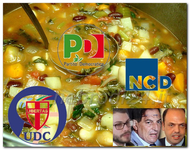 Regione – Il minestrone è servito!  Pd-Udc-Ncd, tutti assieme ‘patto politico per le riforme’