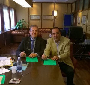 Rosario Faraci presidente del Cas ( Consorzio autostrade siciliane ) e Francesco Calanna