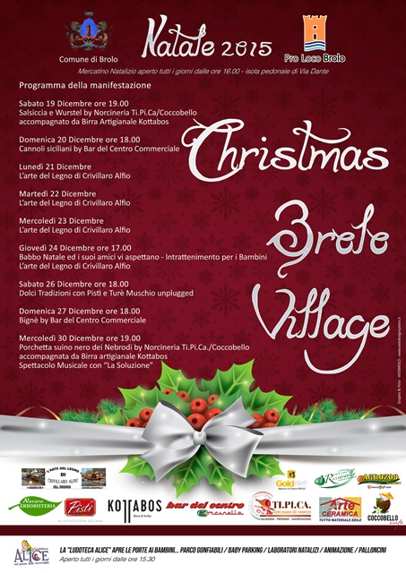Brolo – Questa sera  “apre” ufficialmente “Christmas Brolo Village”