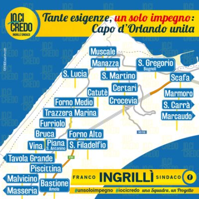 Capo D’Orlando & Elezioni – Domani parte da Scafa il tour nelle contrade di Franco Ingrillì