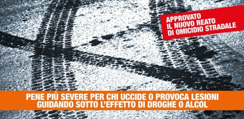 Italia – Dal 23 marzo scorso, la nuova legge sull’omicidio stradale