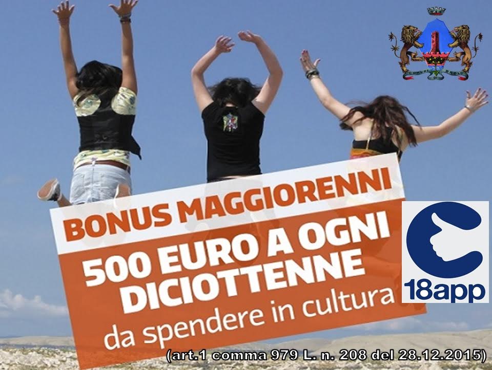 Brolo – Il bonus di 500 euro per i diciottenni da spendere in cultura con “18app”