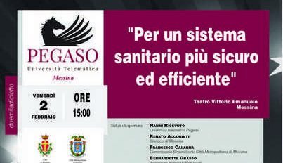 Messina – Il 2 febbraio Sanità, politici e manager a confronto per un sistema più sicuro ed efficiente 