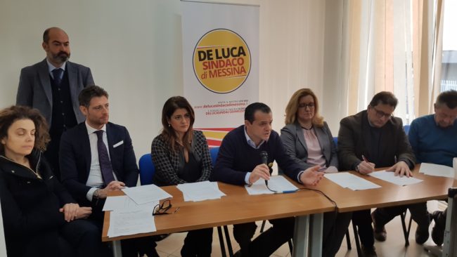 Messina – Conferenza stampa del candidato a sindaco di Messina on. Cateno De Luca