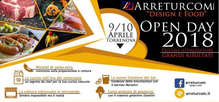 Torrenova – Il 9 e 10 aprile l’Open Day all’Arreturcom “Design e Food”