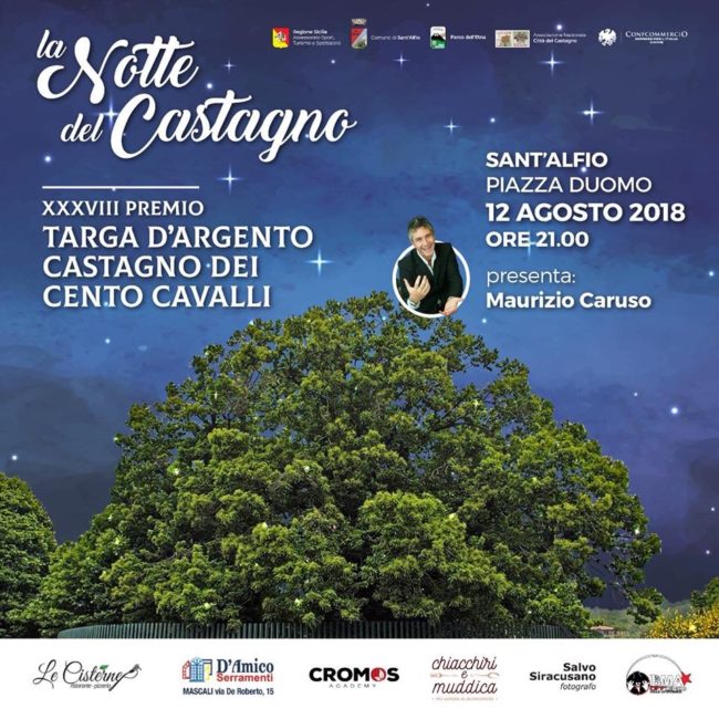 Sicilia – A Sant’Alfio il XXXVIII Premio Targa d’Argento Castagno dei Cento Cavalli