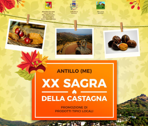 Antillo – Il 27 e il 28 Ottobre si svolgerà la XX edizione della Sagra della Castagna