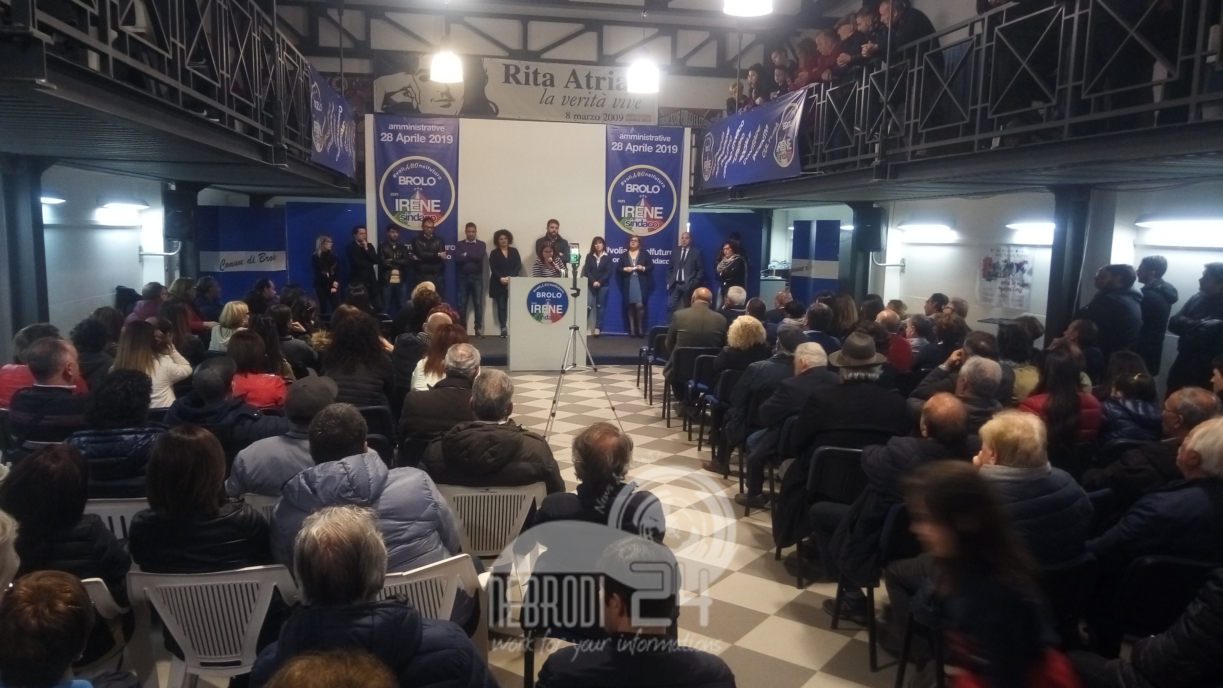 Brolo – Elezioni 2019: il comizio di Irene Ricciardello alla Sala Rita Atria (video)