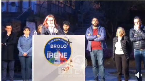 Brolo – Elezioni 2019: Il comizio di Irene Ricciardello alla villa comunale dopo i bilanci!