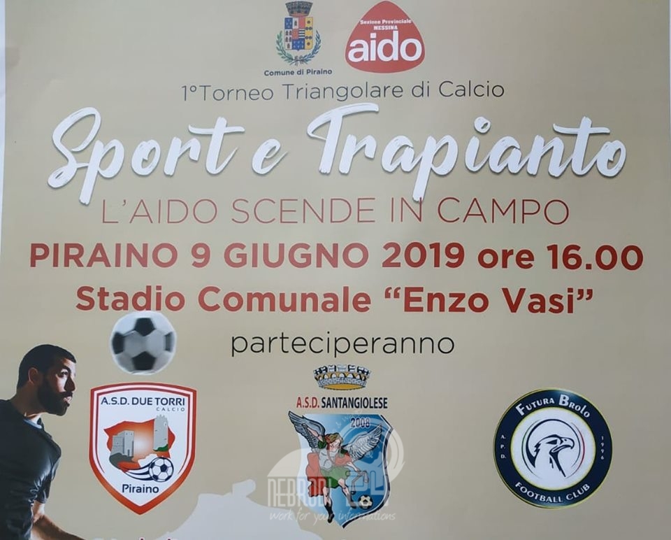 Piraino – Sport e Trapianto triangolare di calcio dedicato a beneficenza e sensibilizzazione