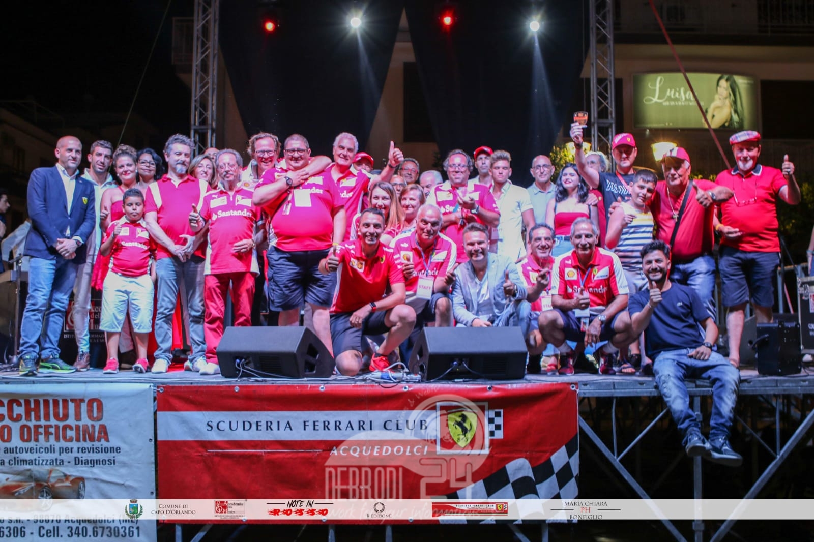 Capo D’Orlando – “Notte Rossa – Note in Rosso 2019, la musica, motore della vita “, 2° Ritrovo Ferrari