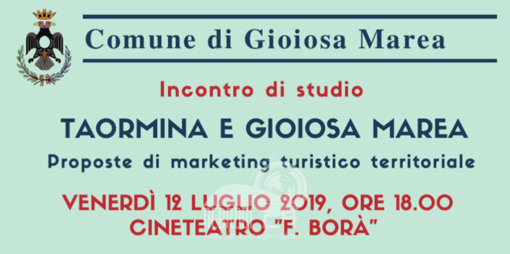 Taormina e Gioiosa Marea – Domani un incontro “per proposte di marketing turistico territoriale”