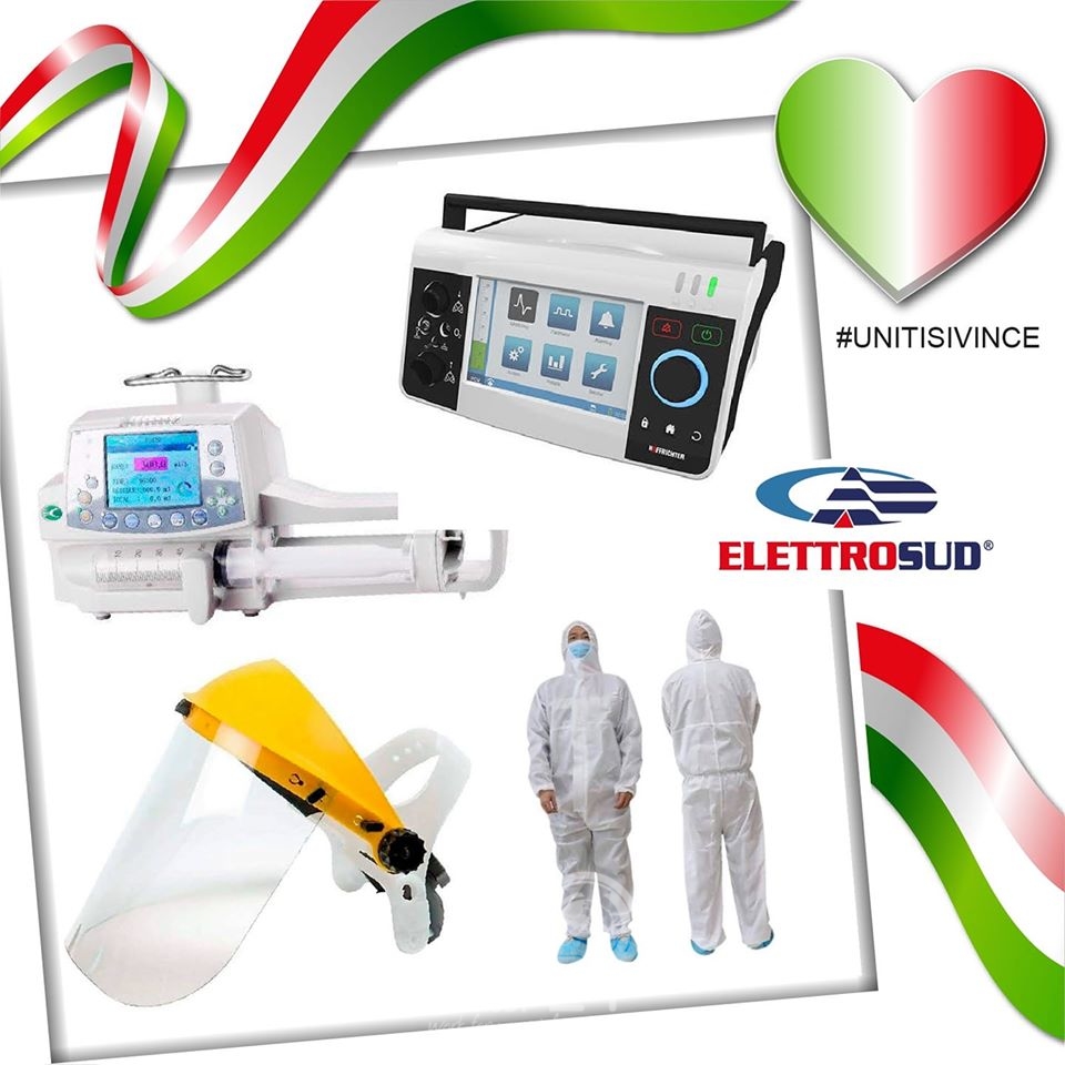 Brolo – Coronavirus: L’Elettrosud dona apparecchi elettromedicali e dispositivi di protezione per i Covid hospital