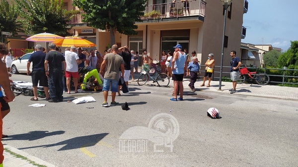 Piraino – Brutto incidente stradale,  un giovane 15enne ricoverato a Messina in elisoccorso