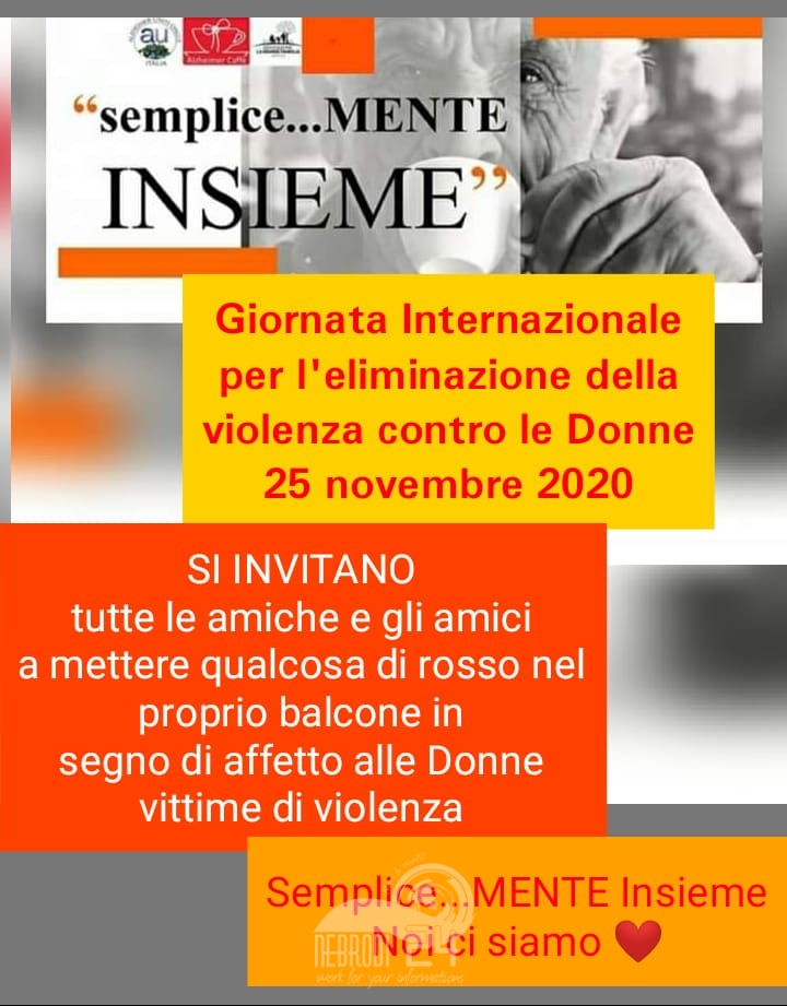 Brolo – Semplice…MENTE Insieme: 25 novembre…”Giornata Internazionale per l’eliminazione della violenza contro le Donne”