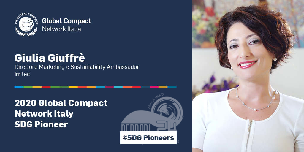 Capo D’Orlando – Giulia Giuffrè di Irritec è la Global Compact Network Italy SDG Pioneer 2020