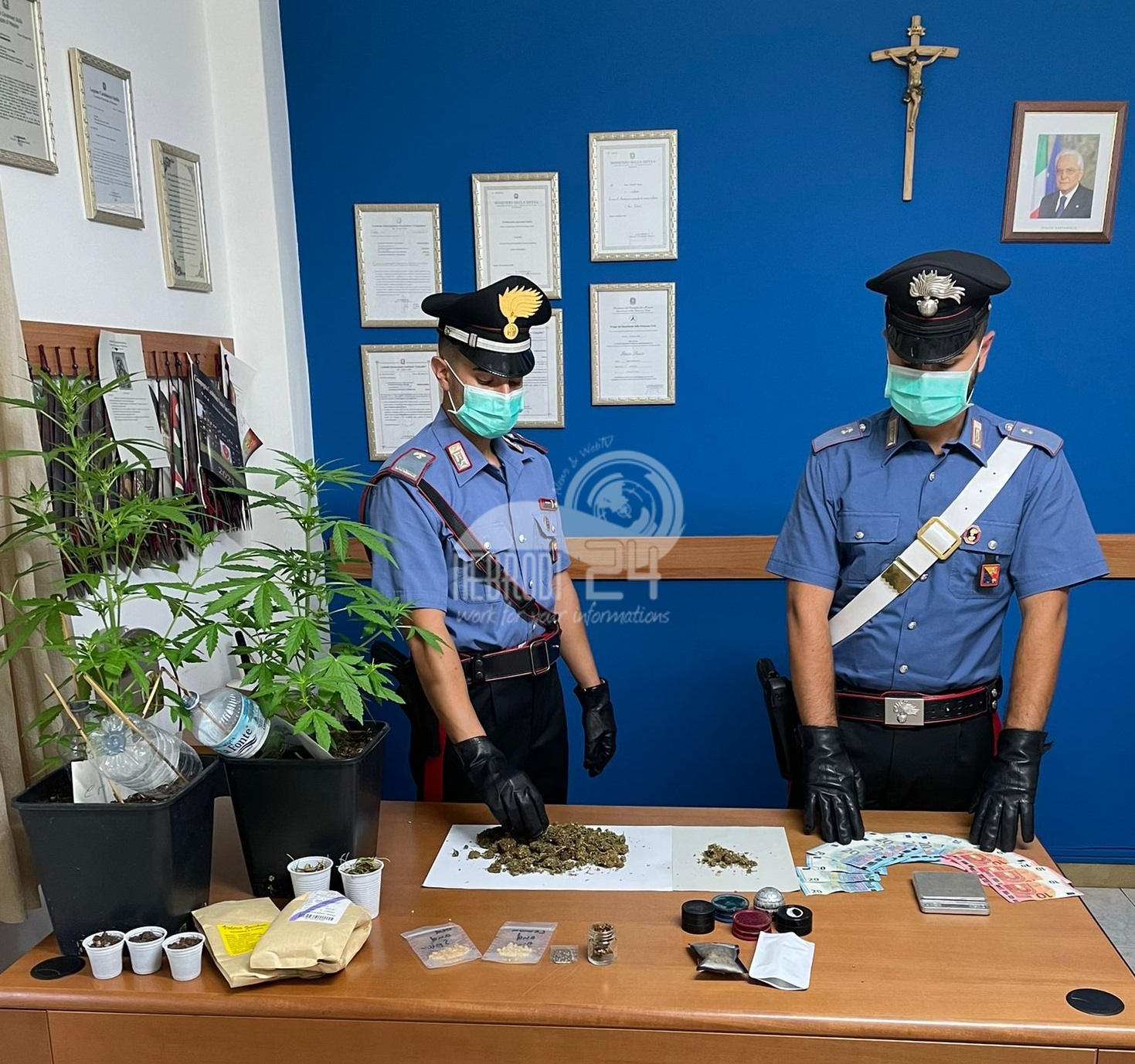 Gioiosa Marea – Denunciato dai Carabinieri un 32 enne che deteneva marijuana
