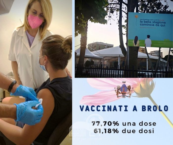Brolo – Vaccinazioni: il comune sfiora l’80% ed è tra i primi Comuni della Provincia di Messina