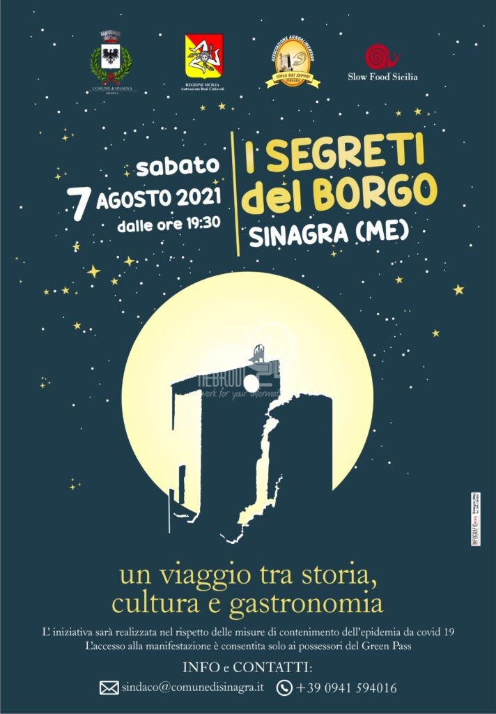 Sinagra – Sabato 7 agosto “I Segreti Del Borgo”. Un viaggio tra storia, cultura e gastronomia