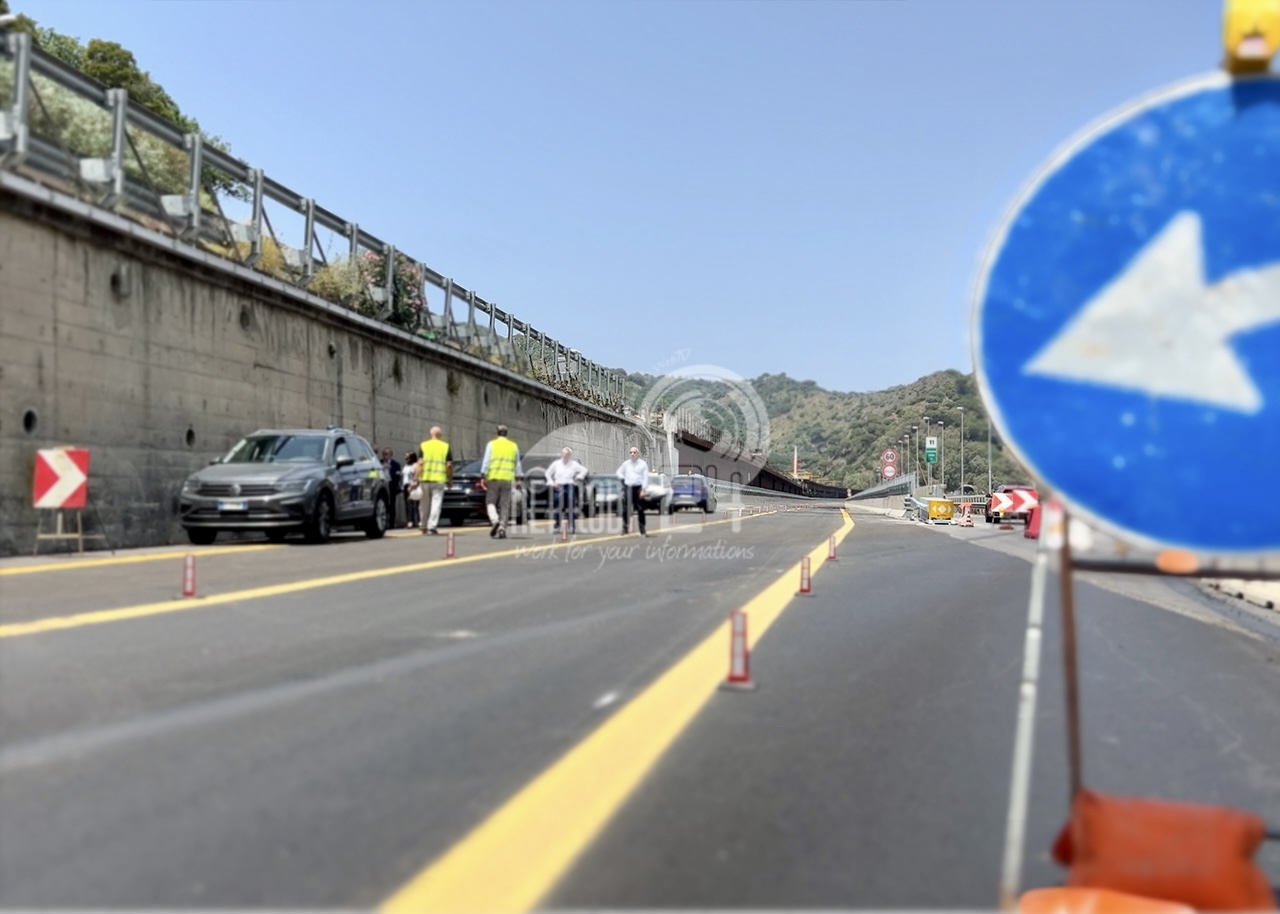 A20 Messina-Palermo: da oggi è percorribile la prima nuova campata del Viadotto Ritiro