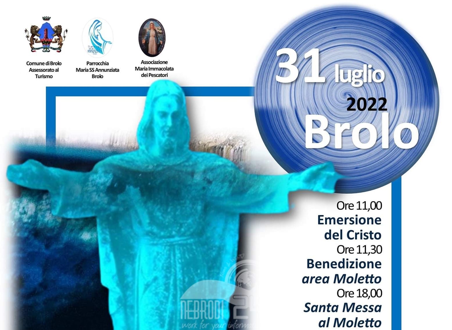 Brolo – Telecamere di Bella Sicilia domenica prossima per la riemersione del cristo degli Abissi