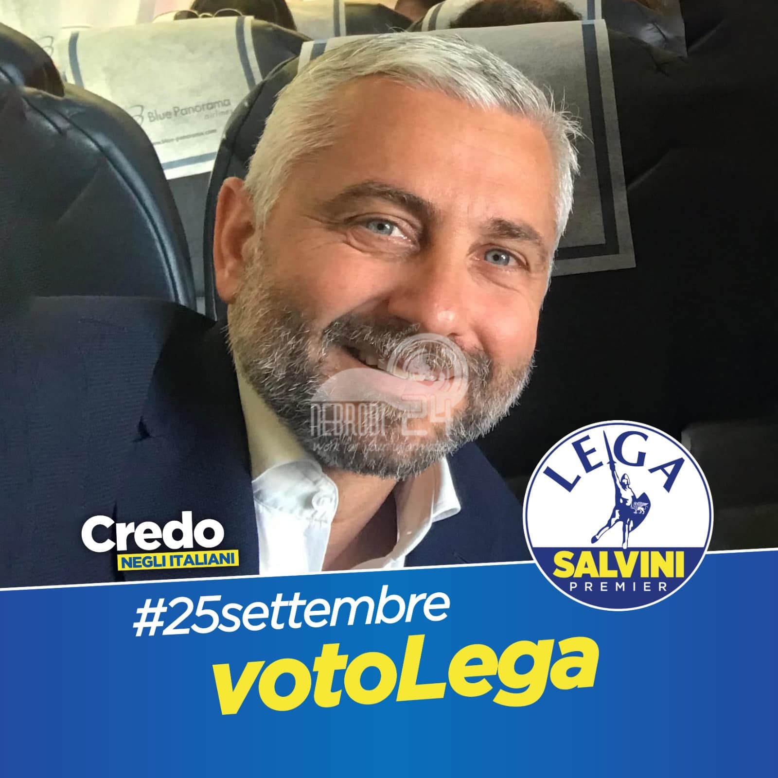 Elezioni Politiche – Nino Germanà candidato capolista per la Lega al Senato nel collegio della Sicilia Orientale