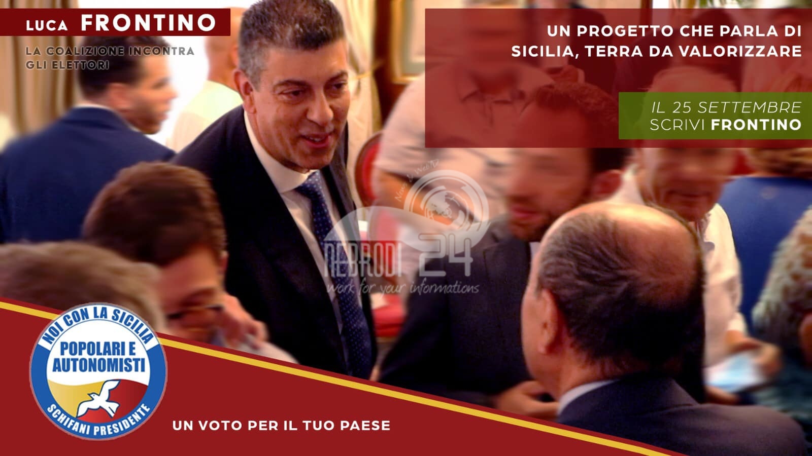 Elezioni Regionali – LUCA FRONTINO: vinceremo per la Sicilia al Sud devono essere destinate molte più risorse rispetto al passato