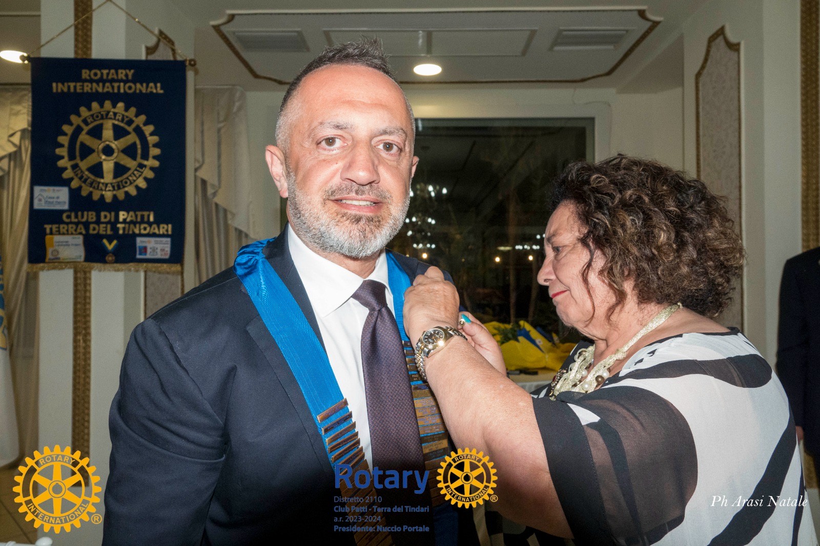Patti – Rotary Club Patti Terre del Tindari per l’ A.R 2023- 24, presidente Nuccio Portale