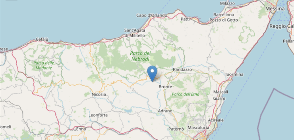 Nebrodi – Forte scossa di terremoto, magnitudo 4.0, epicentro a Cesarò