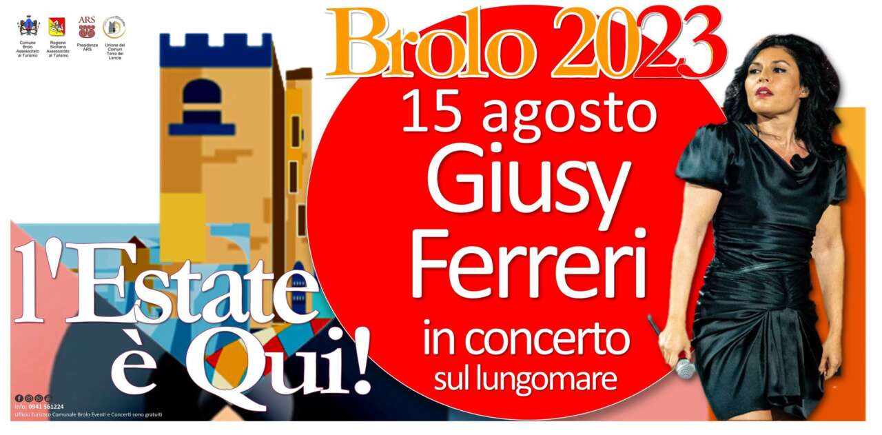 Brolo – Domani 15 agosto, l’atteso concerto di Giusy Ferreri ed il suggestivo spettacolo dei giochi pirotecnici in riva al mare