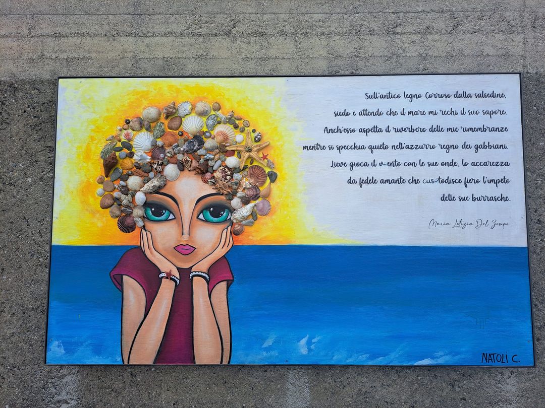Piraino – Carmela Natoli, l’artista pirainese, realizza il secondo murales di democrazia partecipata