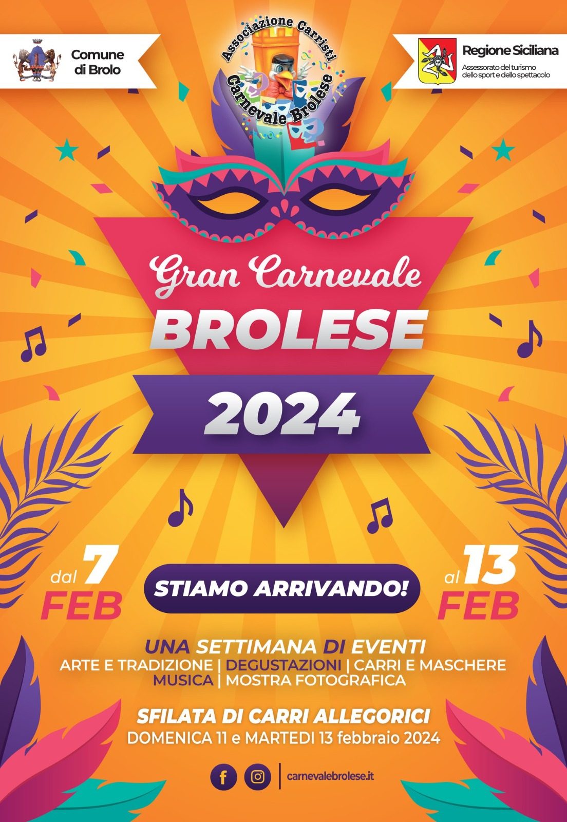 Brolo – Una Settimana indimenticabile il Gran Carnevale Brolese 2024