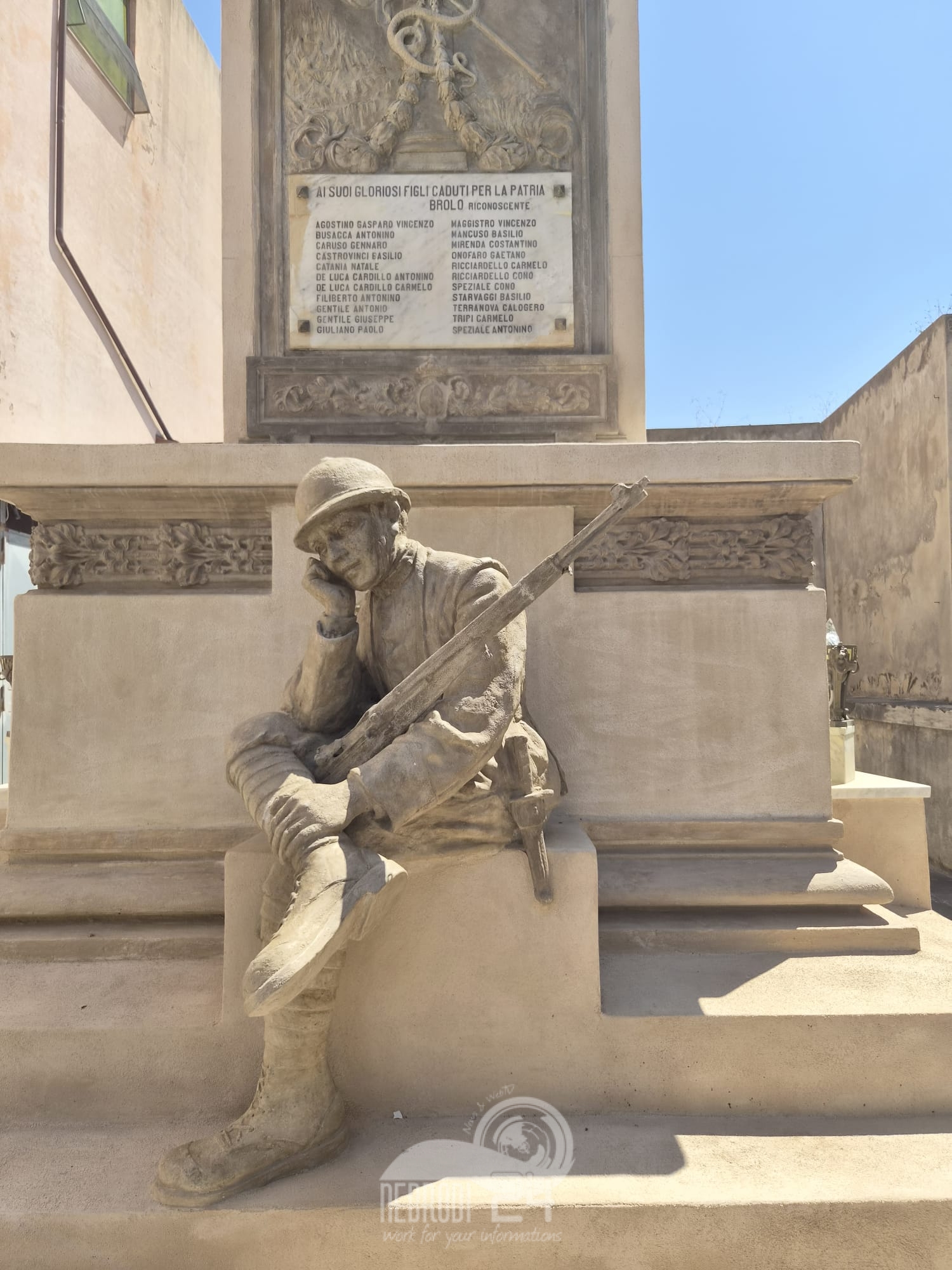 Il Monumento ai Caduti di Brolo, memoria silenziosa di una generazione