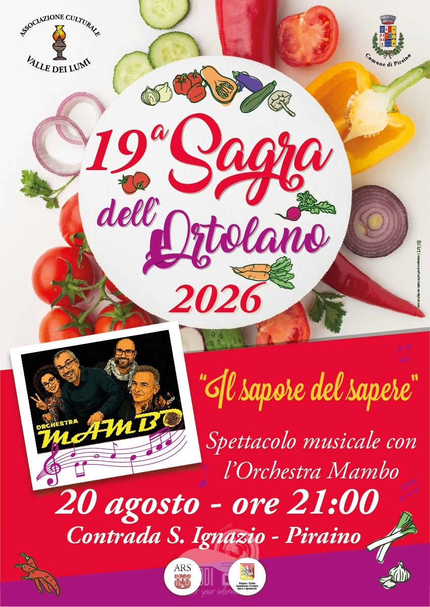 Sagra dell’Ortolano a Piraino: Torna il Festival dei Sapori Autentici dei Nebrodi