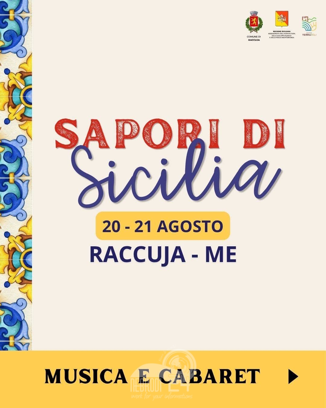 Sapori di Sicilia 2026 – A Raccuja due giornate tra gusto, cultura, musica e spettacolo