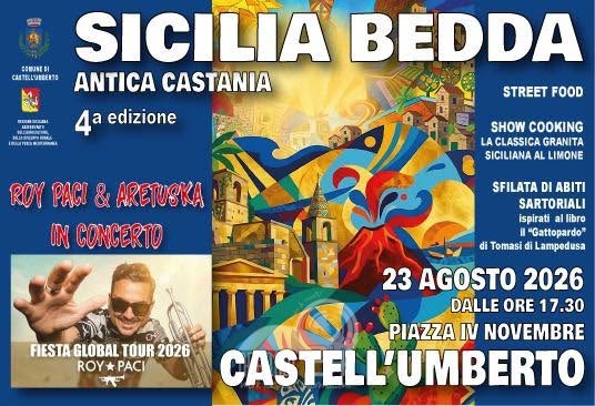 Castell’Umberto festeggia l’orgoglio isolano con la 4ª edizione di “Sicilia Bedda – Antica Castania”